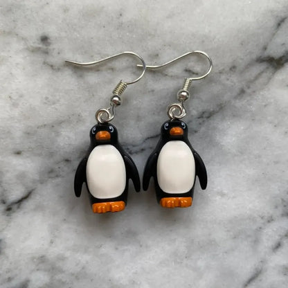 Handmade Cute Penguin Dangle Earring