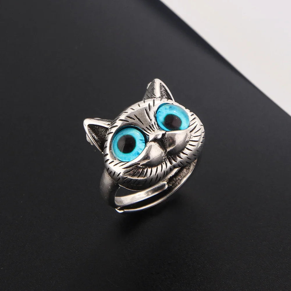 Adjustable Cat Eye Opening Ring