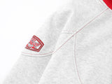 Embroidered Contrast Panel Hooded Sweatshirt