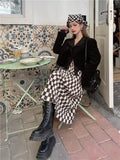 Gothic Black Button Down Blouse Shirt
