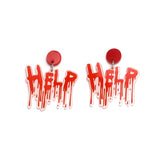 Exaggerated Halloween Horror Earrings