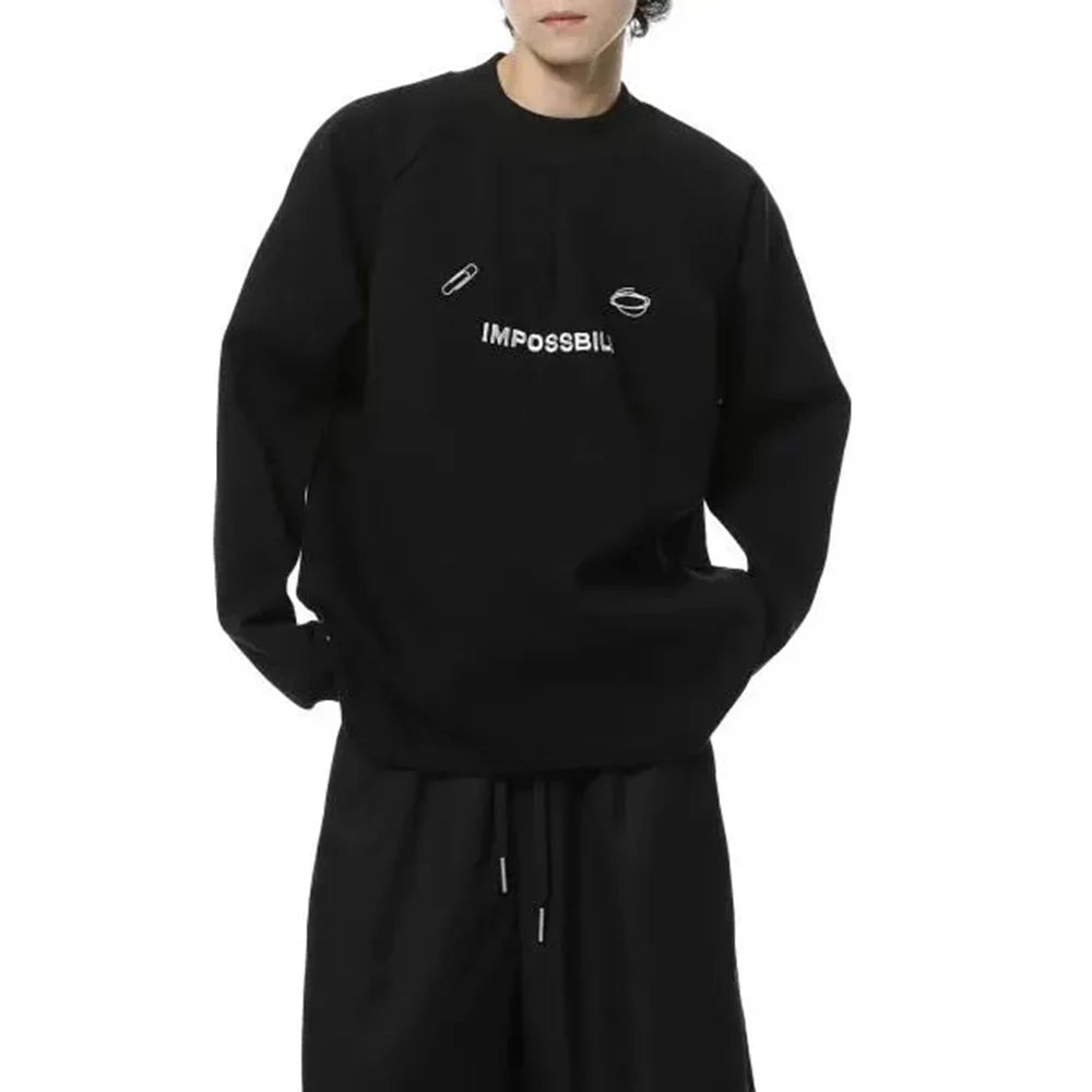 Retro Embroidery Pullover Casual Sweatshirt