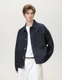 Vibrant Double Pocket Workwear Denim Jacket