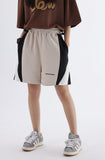 Patchwork Baggy Track Shorts
