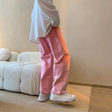 Solid Pink Vintage Pants
