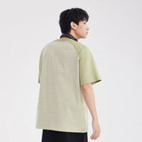 High-Quality Striped Splice Loose Casual Summer T-Shirt