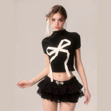 Coquette Whimsical Charm Crop Top