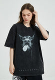 Vintage Doberman Graphic Washed Black T-shirt