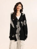Women Cool Retro Loose Knitted Cardigan