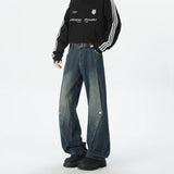 Y2K Autumn Patchwork Baggy Hip Hop Jeans