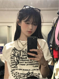 Vintage Cute Rabbit Print Loose T-Shirt