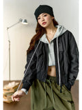 Vintage Retro Thick Cotton Bomber Jacket