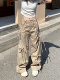 Model wearing the khaki Tailored Cargo Utility Pants