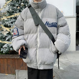 Cozy Corduroy Padded Winter Parka Puffer Jacket