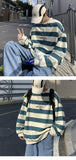 Striped Oversized Sweatshirt
