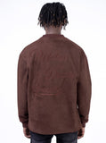 Suede Solid Long Sleeve T-shirt