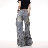Retro American Style Workwear Baggy Jeans