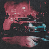 Y2K Washed Racing Car T-shirt