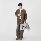 Soft Ribbed Knit Button Front Cardigan