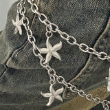 Y2K Belted Metal Chain