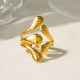 Creative Irregular Hollow Adjustable Ring