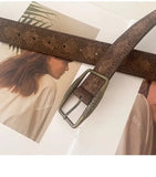 Y2K Washed PU Brown Belt