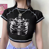 Y2K Slim Vintage Crop Top