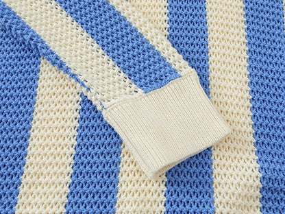 Long-lasting Retro Striped Knit Jumper Sweater