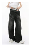 Streetwear Distressed Loose Fit Wide Leg Jeans