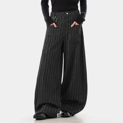 American Old Money Style Loose Suit Pants