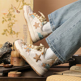 Personalized Star Design Vulcanized Platform Sneaker