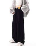 Black Loose Women's Wide Leg Jeans