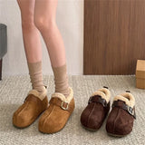 Cozy Faux Fur Loafers Flats Shoes