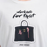 Cool American Style Heart Graphic Printed T-Shirt