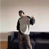 Casual Luxury Knitted Patchwork Relax Sweater