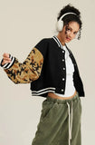 Women's Camouflage Varsity Jacket