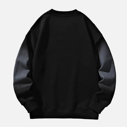 Gothic Oversized Gradient Letter Printed Sweatshirt