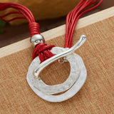 Ethnic Style Bohemian Red Rope Necklace