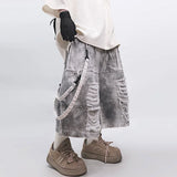 Stylish Distressed Chill Fit Cropped Denim Jorts