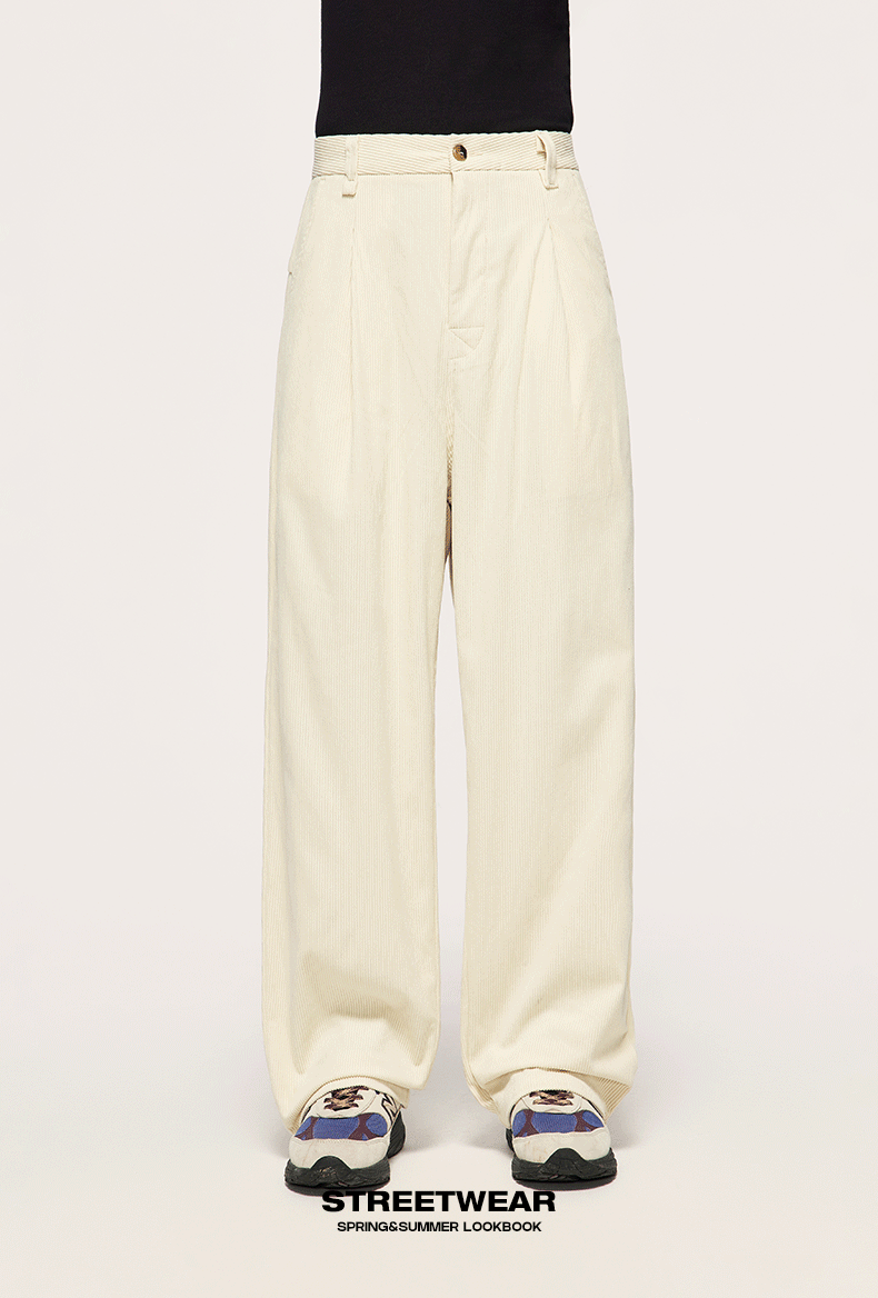 Polyester High-waist Pants