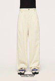 Polyester High-waist Pants