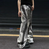 Colorful Gradient Flared Denim Jeans
