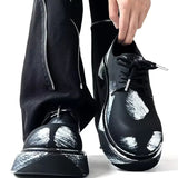 Versatile Casual Wind Leather Derby Shoes