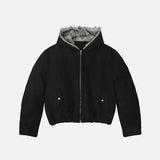 Retro Solid Color Thicken Hooded Fur Jacket