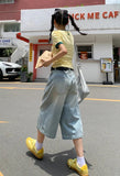 Retro Wide Leg Baggy Denim Jorts