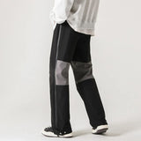 Streetwear Cool Contrast Color Drawstring Sports Pants