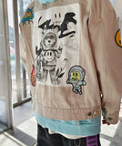 Streetwear Vintage Retro Loose Denim Jacket