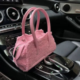 Cozy Chic Faux Shearling Shoulder Bag