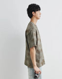 Men's Streetwear Retro Ink Dye Maple Leaf T-Shirt