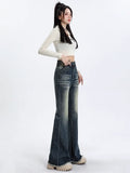 Slimming High Waist Blue Skinny Jeans